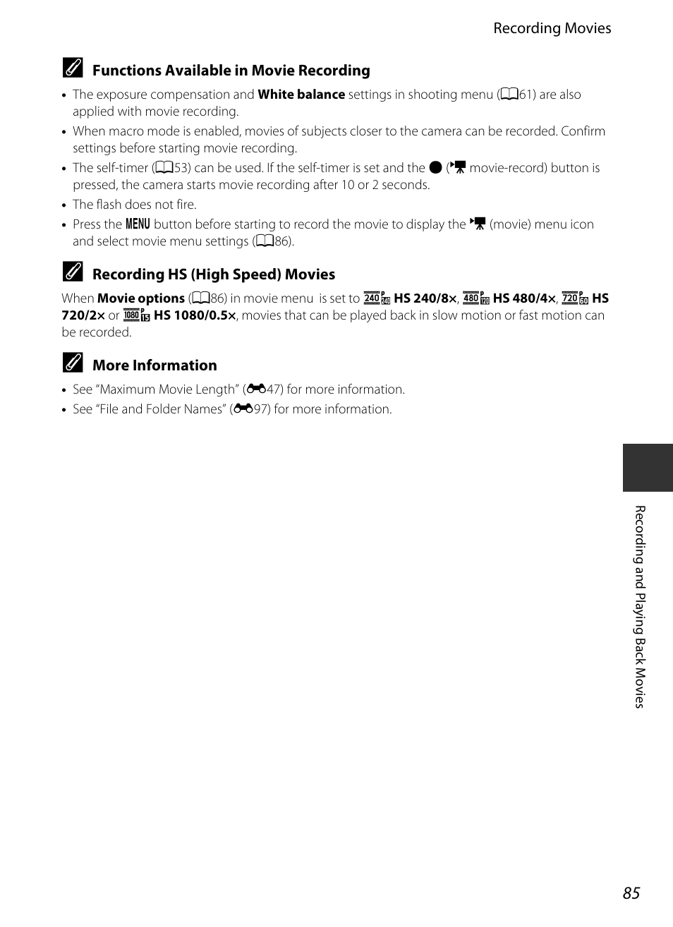 Nikon S9400 - S9500 User Manual | Page 107 / 252
