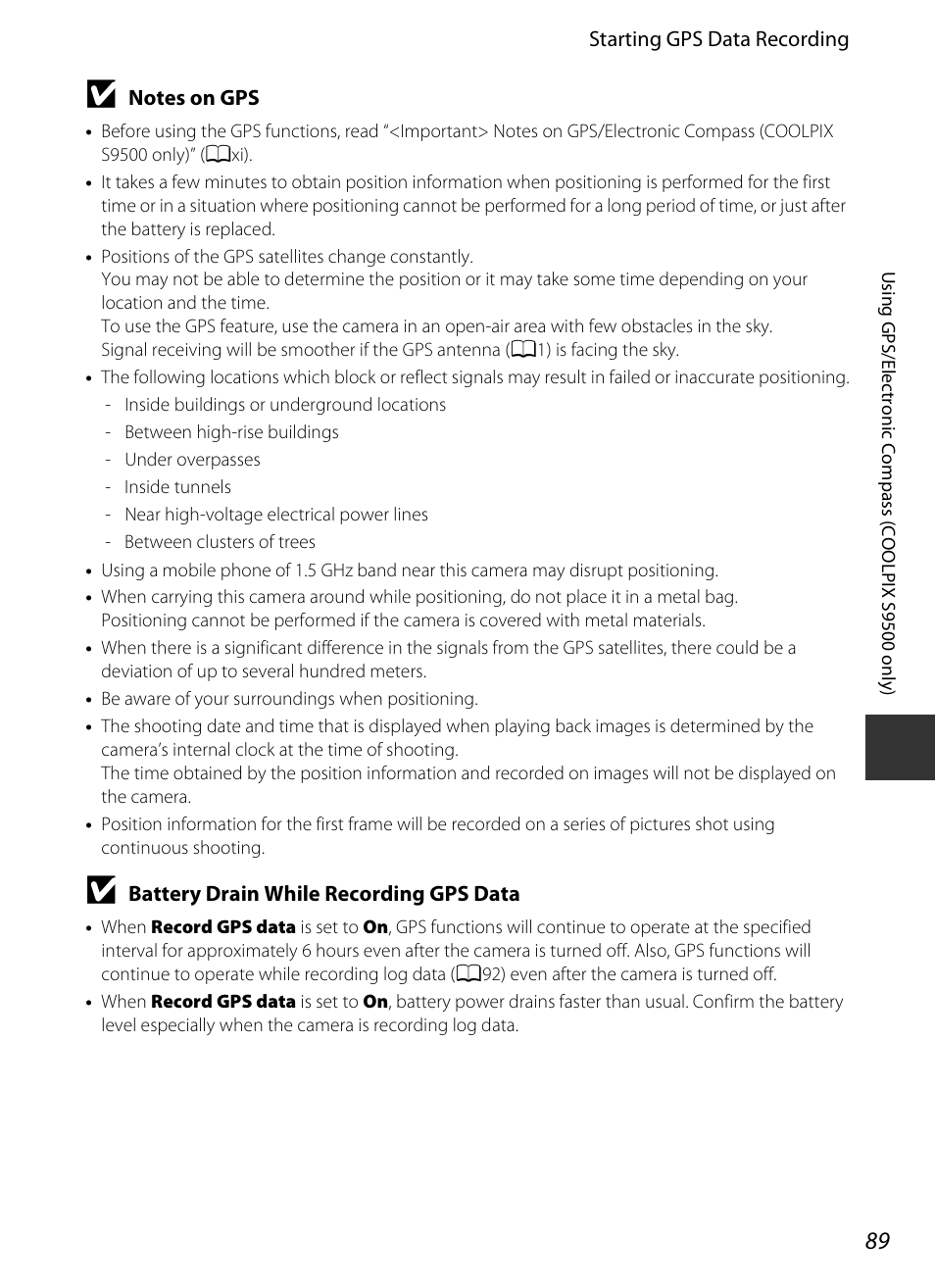 A89) | Nikon S9400 - S9500 User Manual | Page 111 / 252