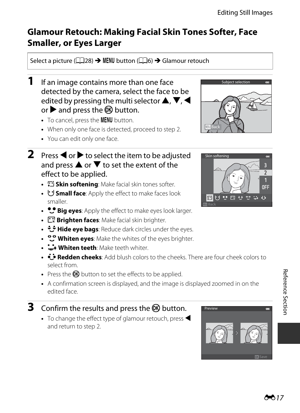 E17) | Nikon S9400 - S9500 User Manual | Page 137 / 252