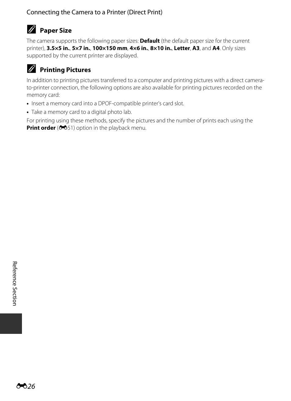 Size, E26), E 26 | Nikon S9400 - S9500 User Manual | Page 146 / 252