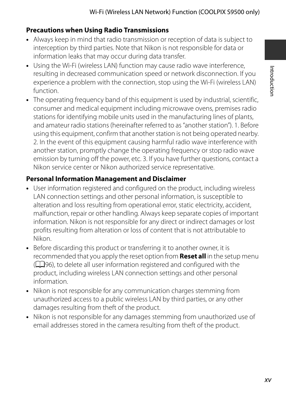 Nikon S9400 - S9500 User Manual | Page 17 / 252