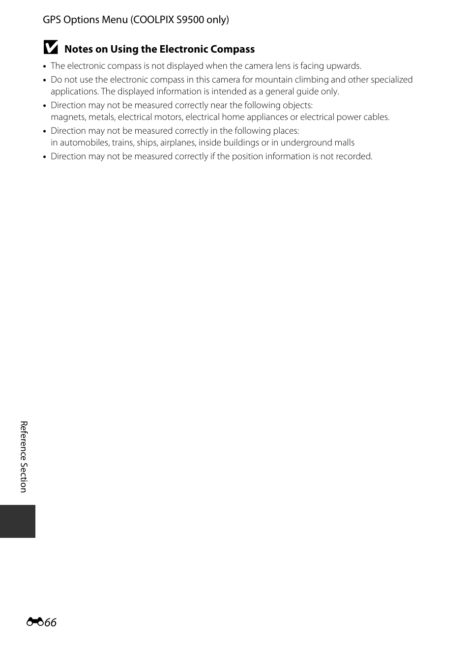 E 66 | Nikon S9400 - S9500 User Manual | Page 186 / 252