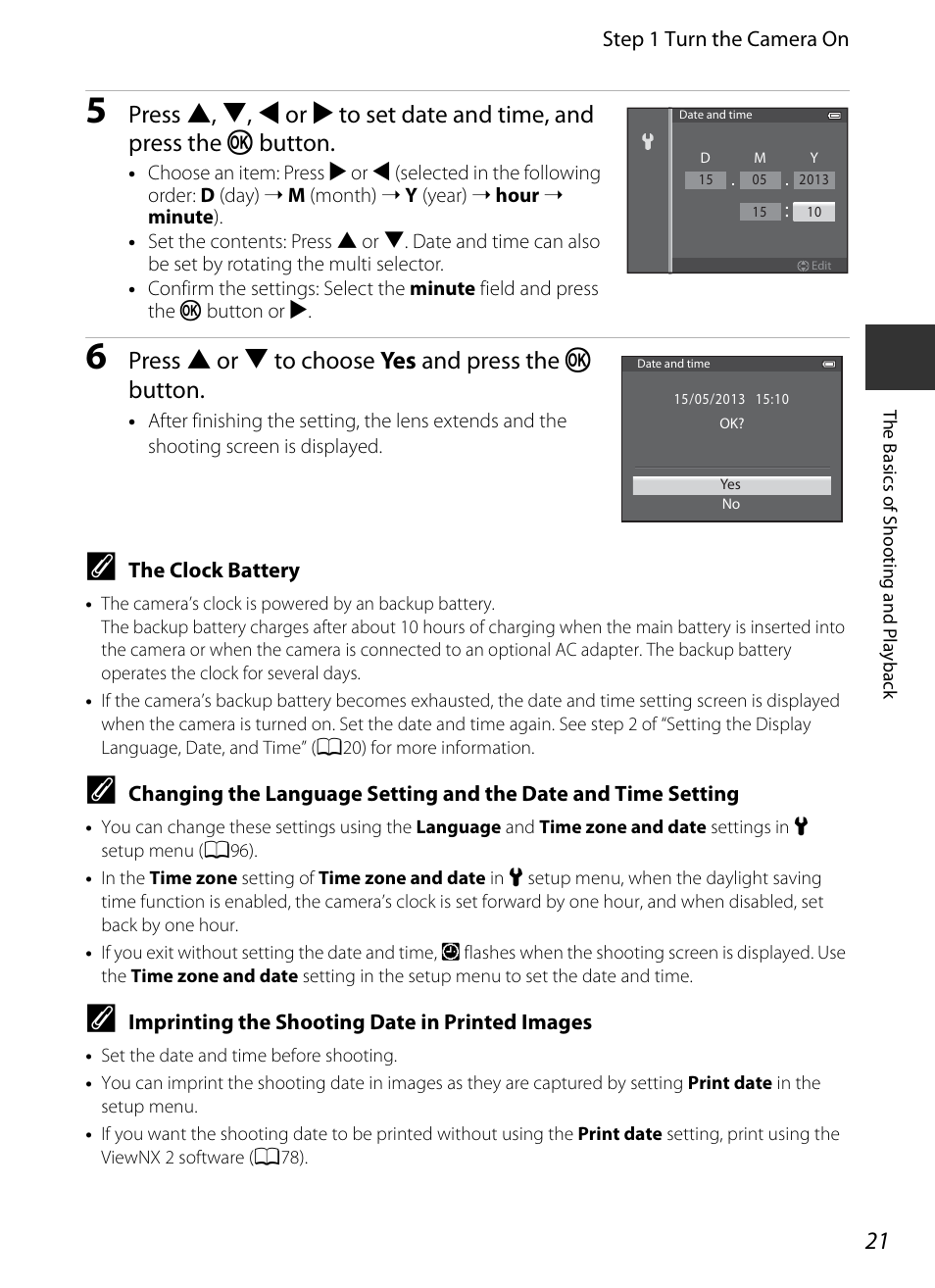 Press h or i to choose yes and press the k button | Nikon S9400 - S9500 User Manual | Page 43 / 252