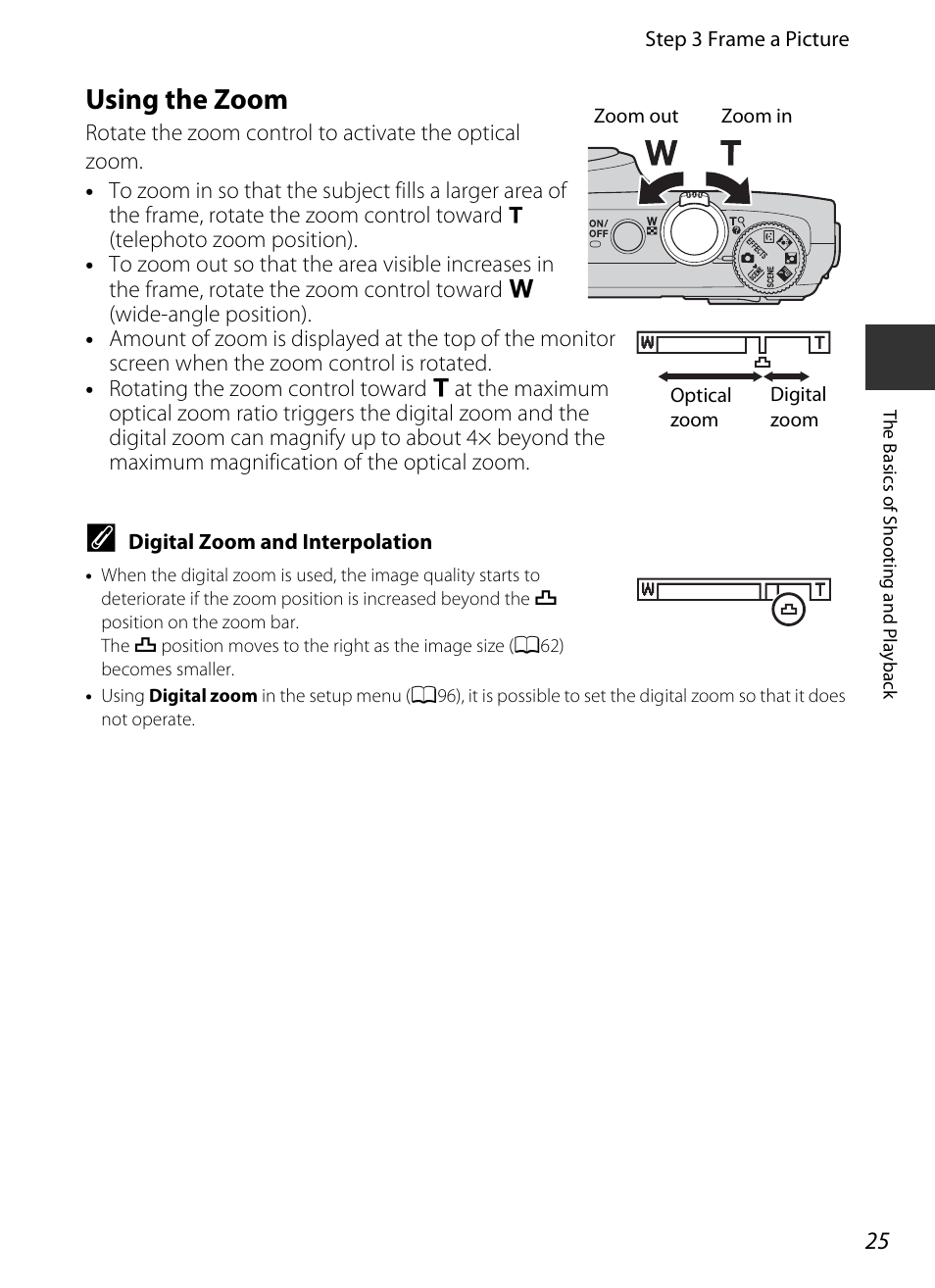 Using the zoom | Nikon S9400 - S9500 User Manual | Page 47 / 252