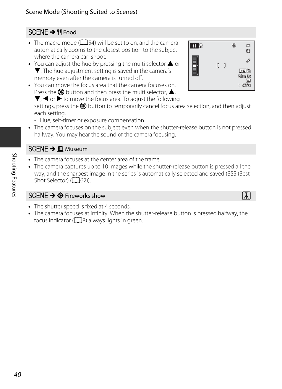 A40), Um (a40) | Nikon S9400 - S9500 User Manual | Page 62 / 252