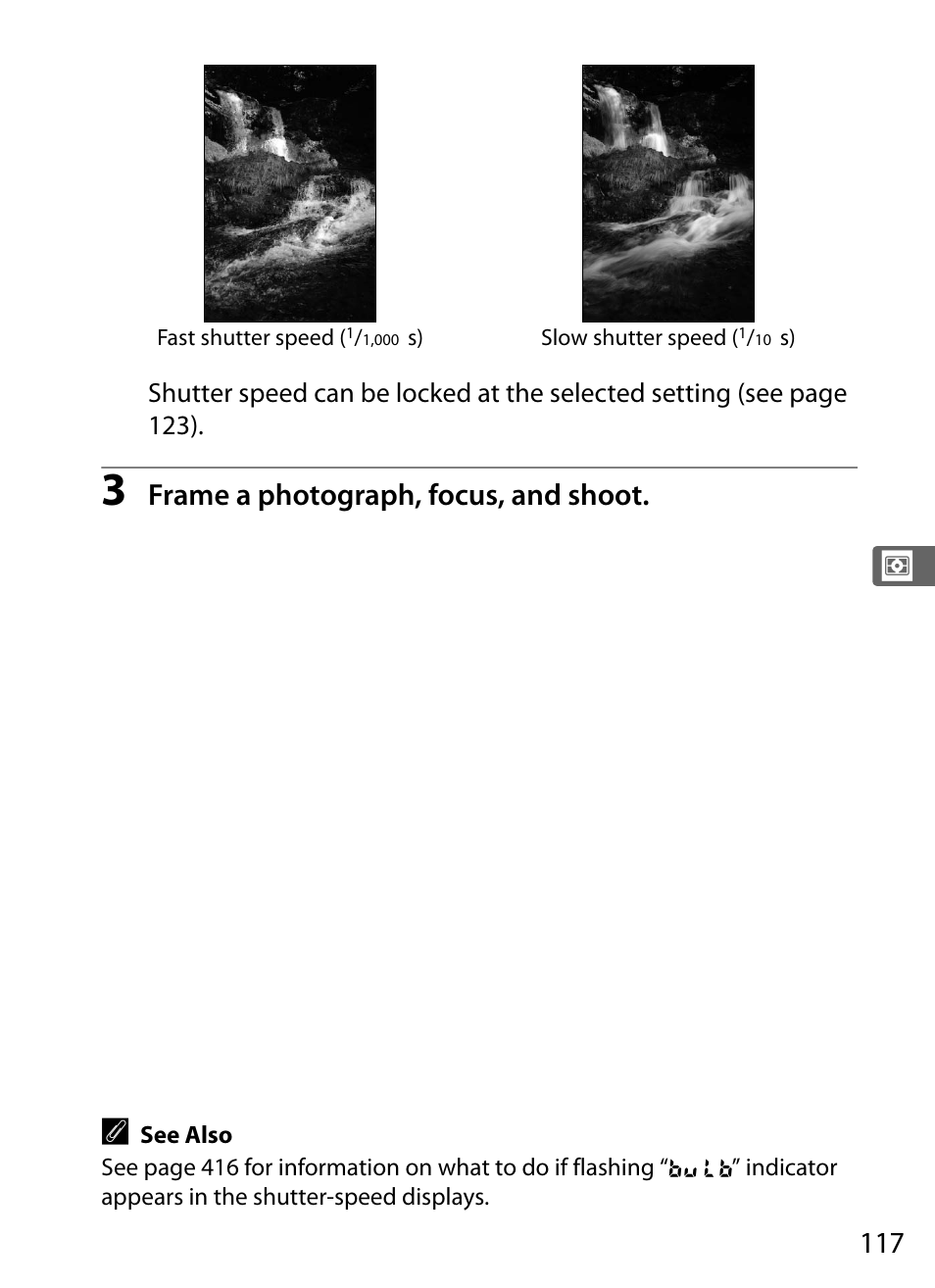 Frame a photograph, focus, and shoot | Nikon D3X User Manual | Page 143 / 476