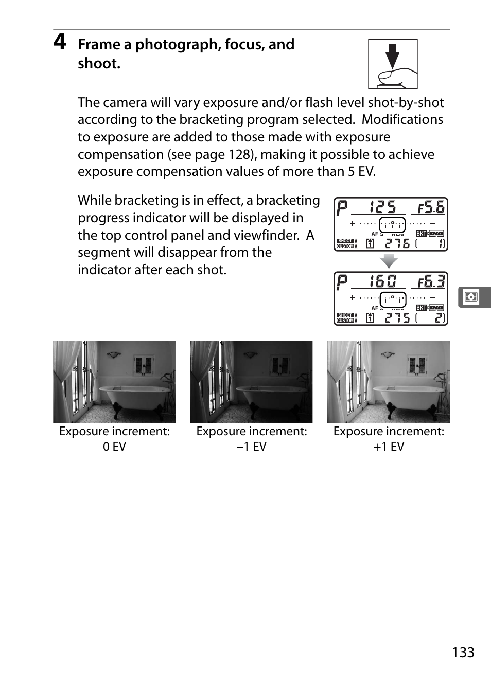 Frame a photograph, focus, and shoot | Nikon D3X User Manual | Page 159 / 476