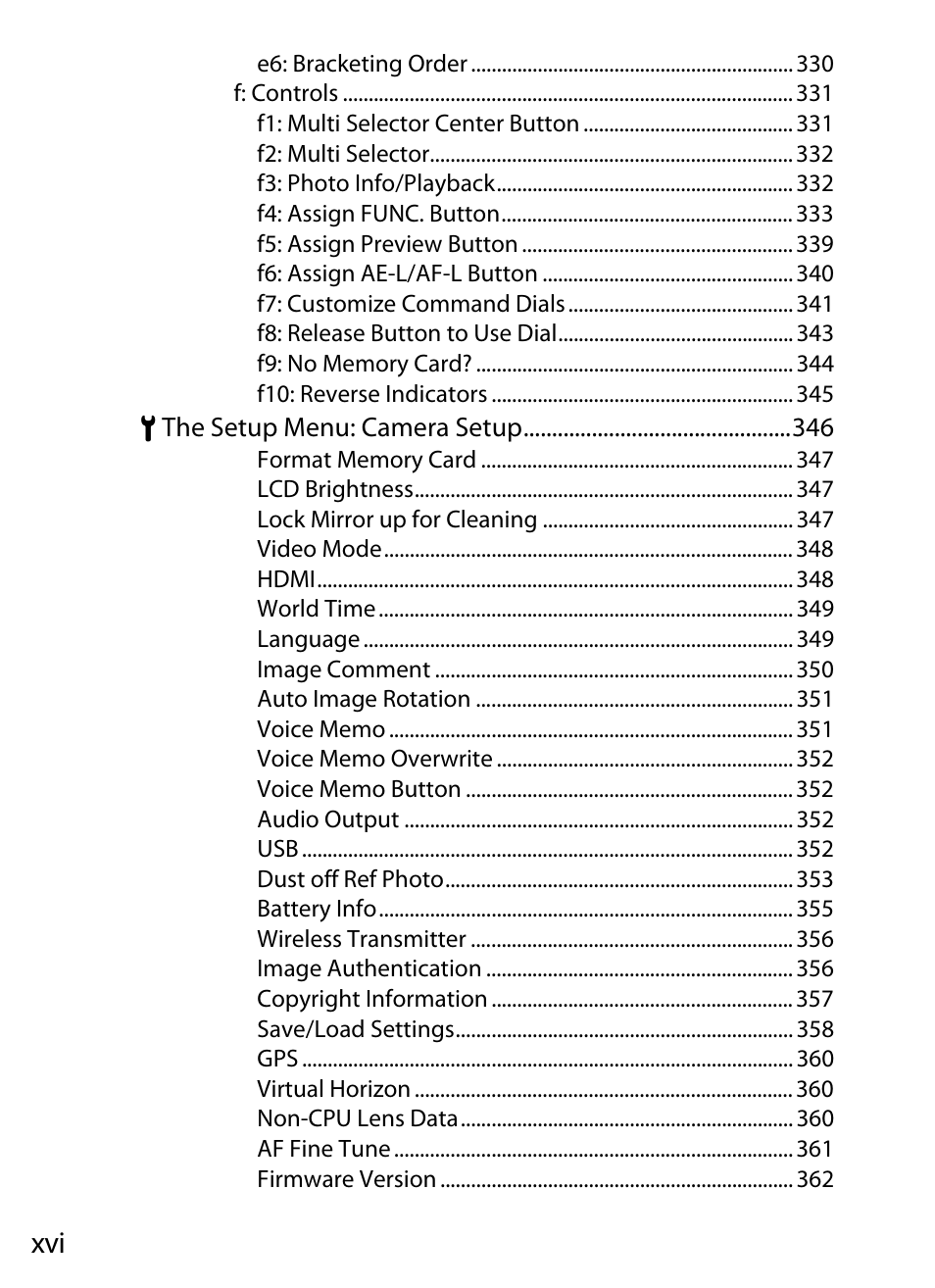 Nikon D3X User Manual | Page 18 / 476