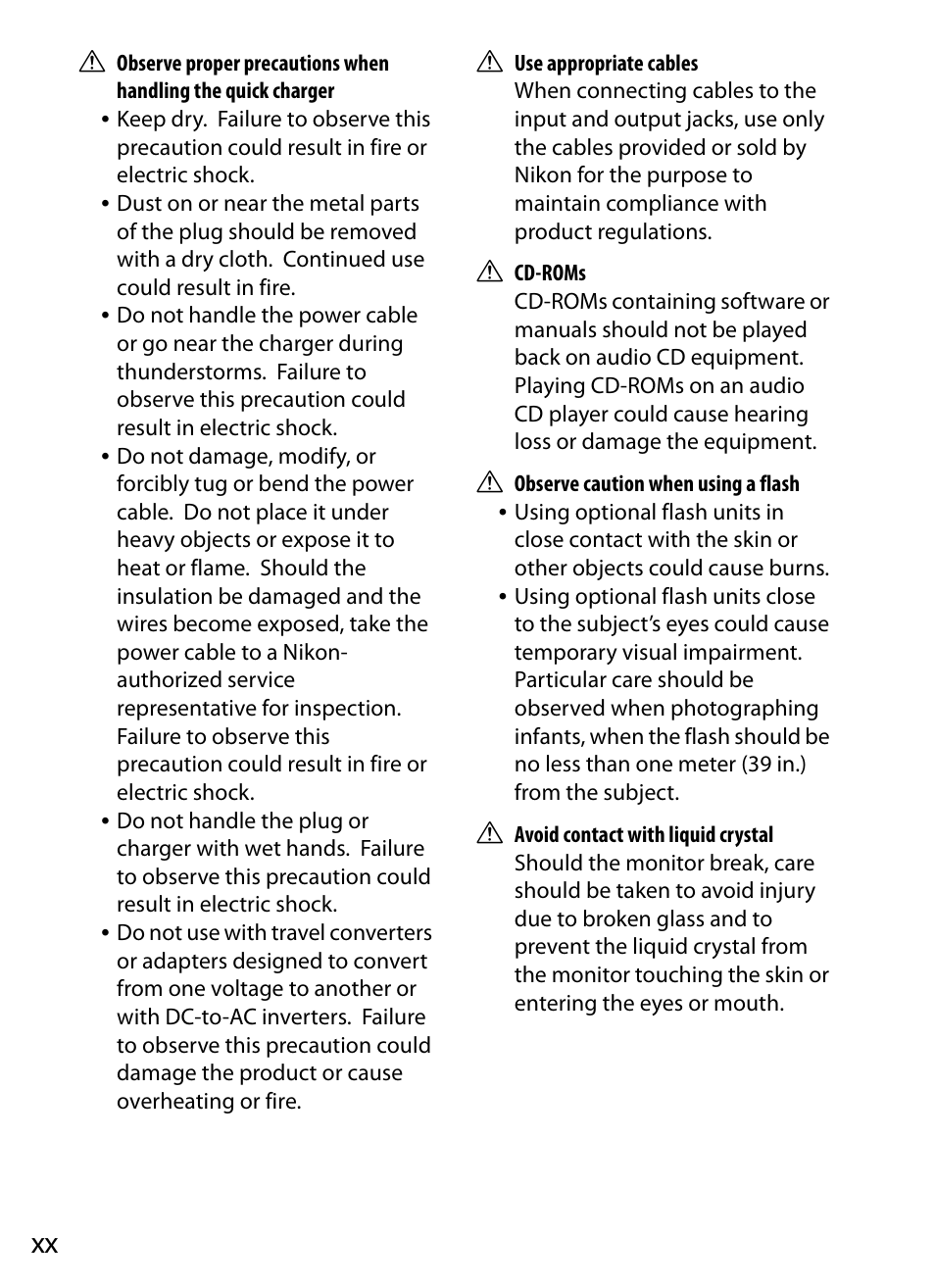 Nikon D3X User Manual | Page 22 / 476