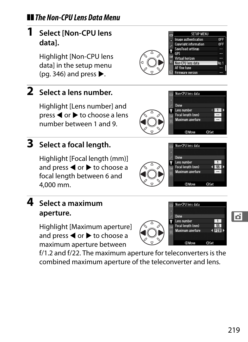 Nikon D3X User Manual | Page 245 / 476