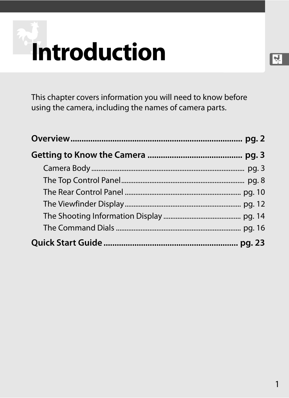 Introduction | Nikon D3X User Manual | Page 27 / 476