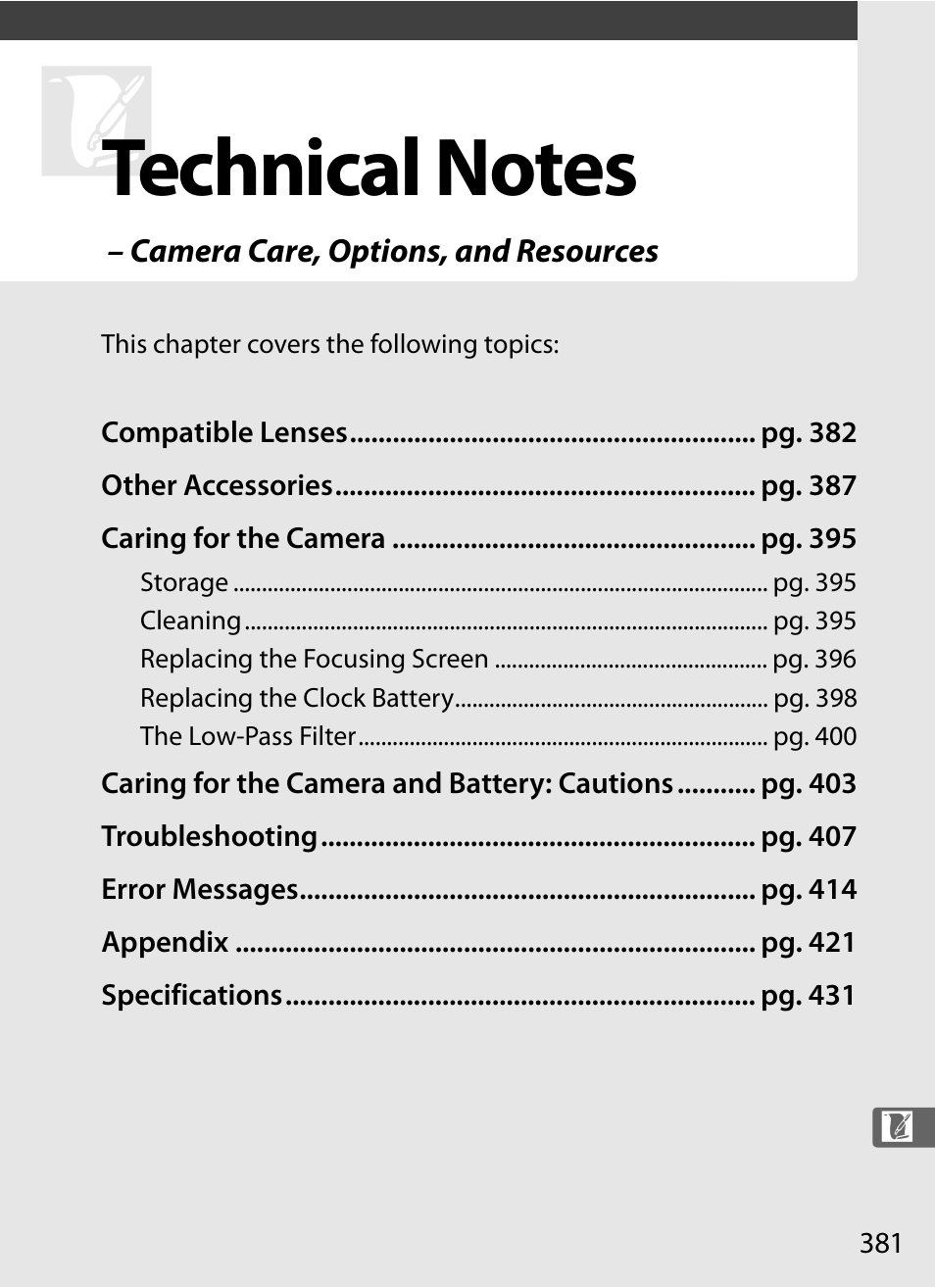 Technical notes | Nikon D3X User Manual | Page 407 / 476