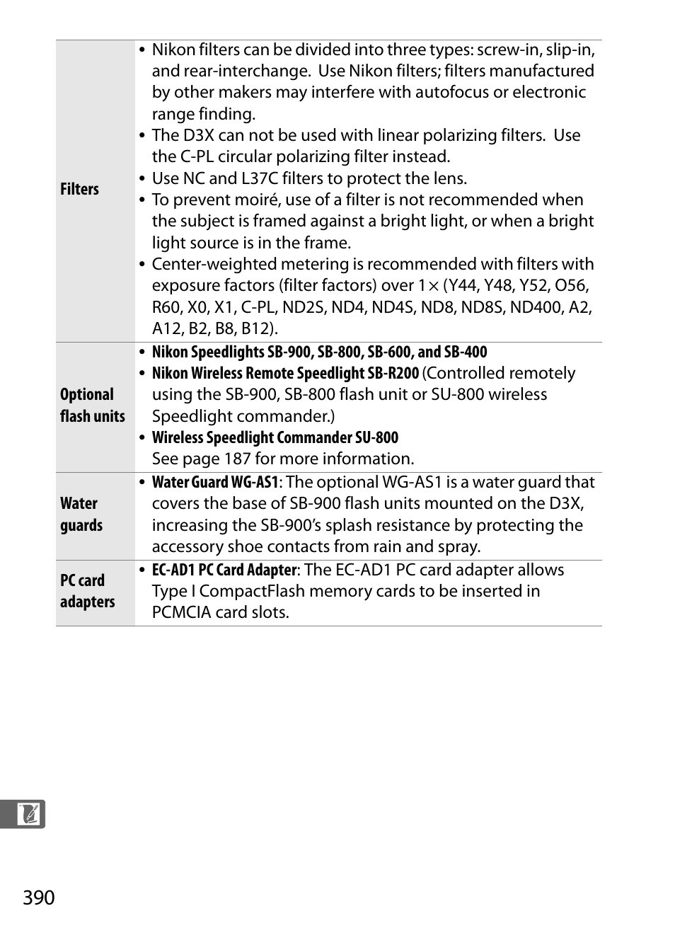 Nikon D3X User Manual | Page 416 / 476