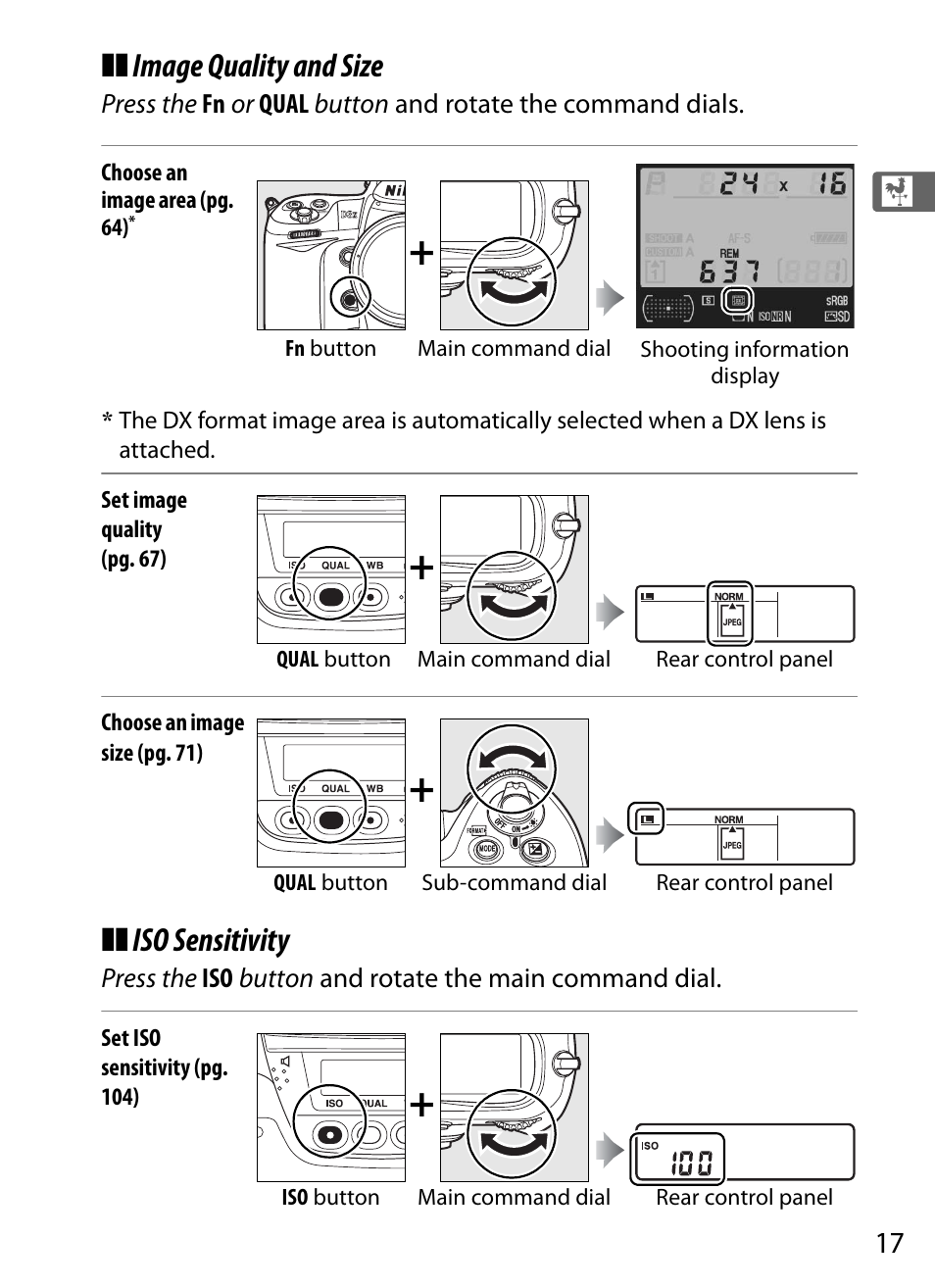 Image quality and size, Iso sensitivity | Nikon D3X User Manual | Page 43 / 476