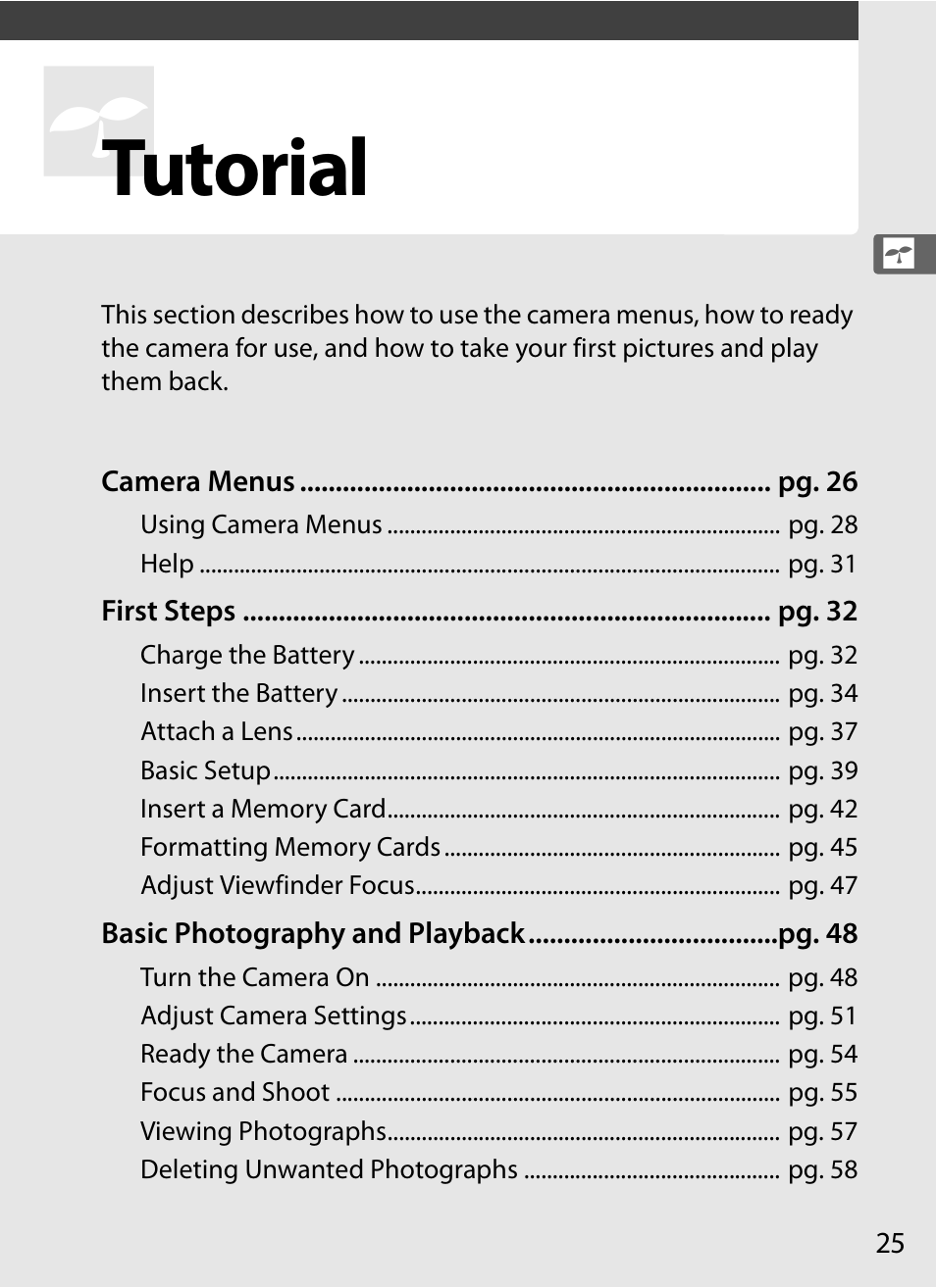 Tutorial | Nikon D3X User Manual | Page 51 / 476