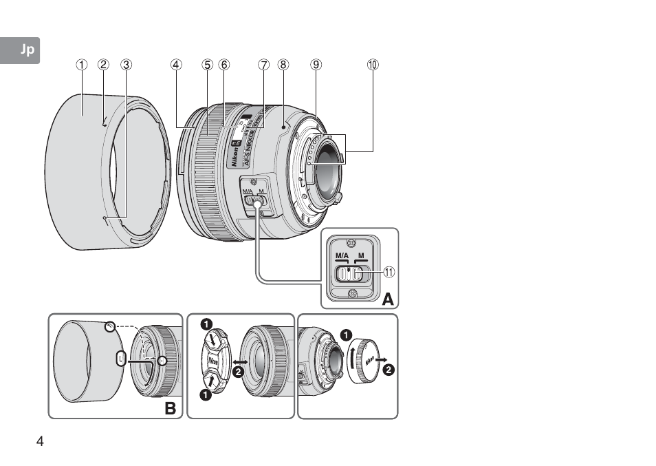 Nikon AF-S 50mm f-1.4G User Manual | Page 4 / 100