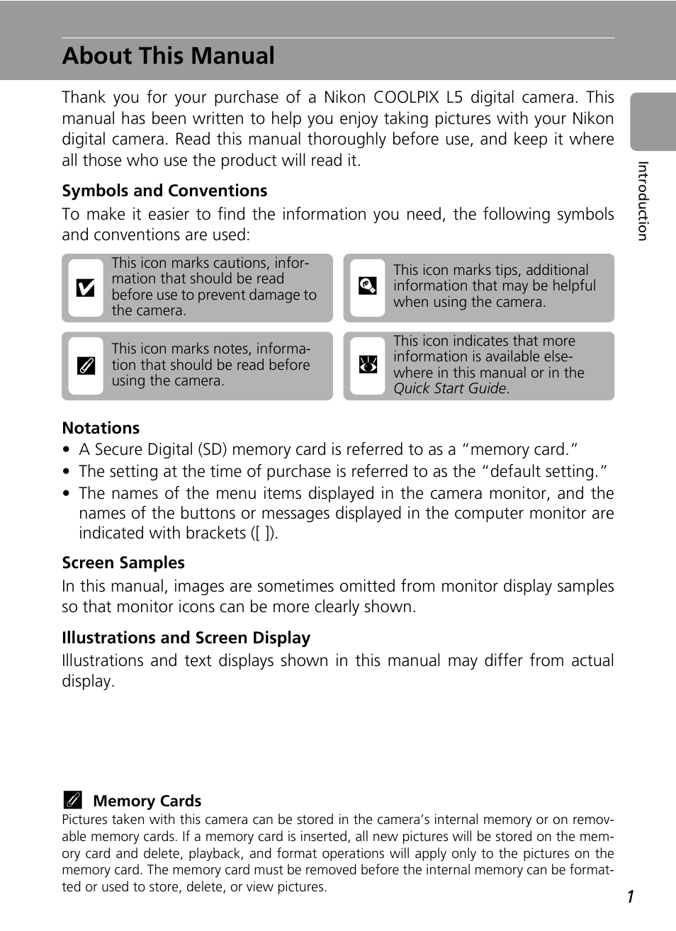 About this manual, Cl k j | Nikon L5 User Manual | Page 13 / 136