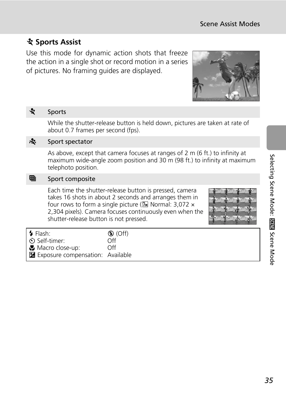 Psports assist | Nikon L5 User Manual | Page 47 / 136