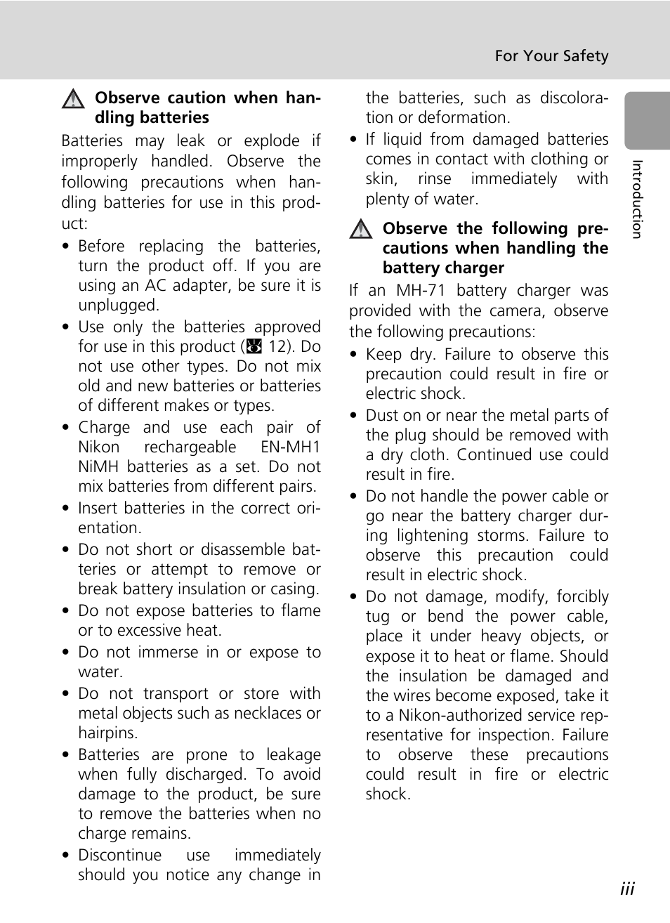 Nikon L5 User Manual | Page 5 / 136