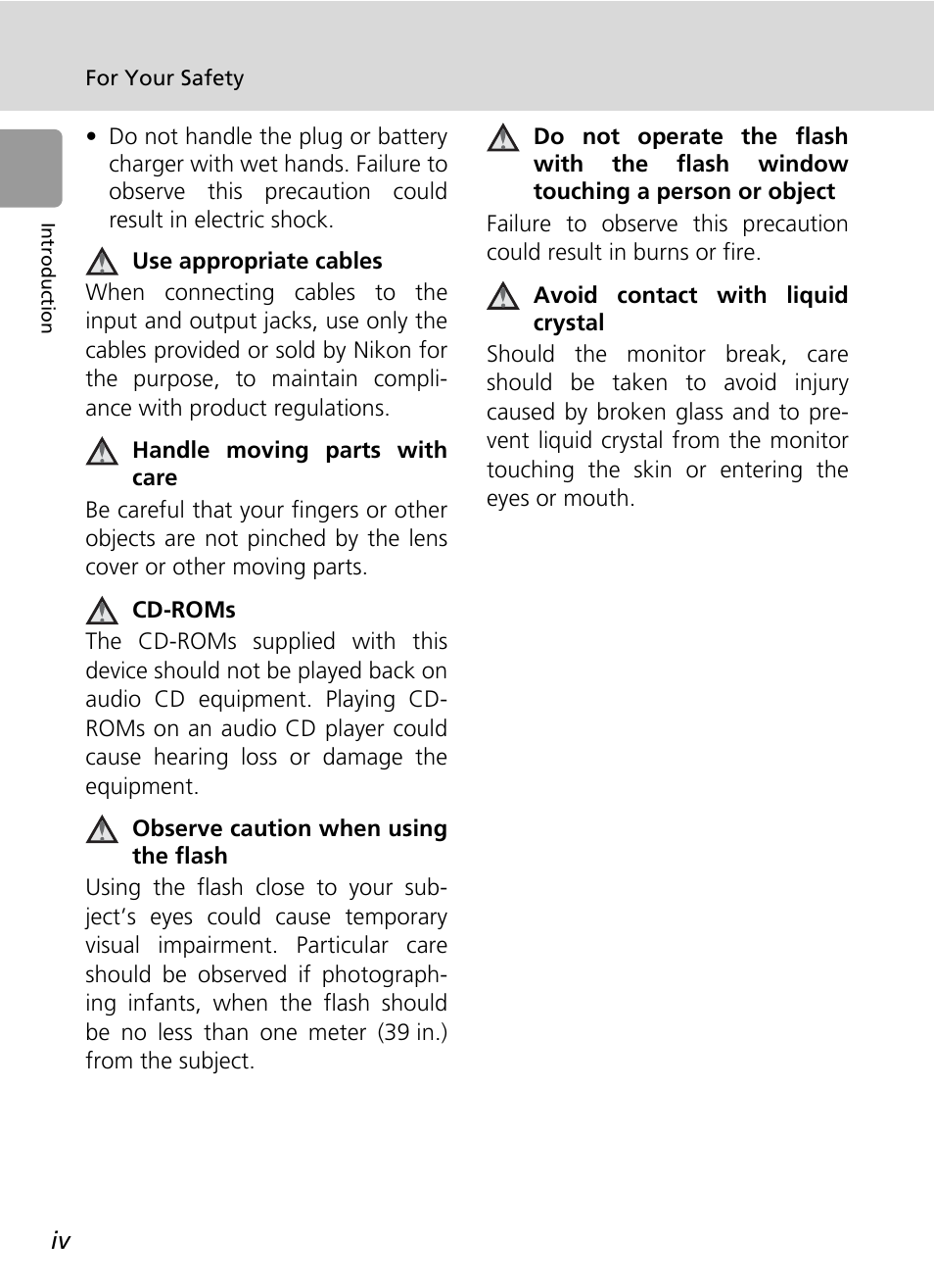 Nikon L5 User Manual | Page 6 / 136