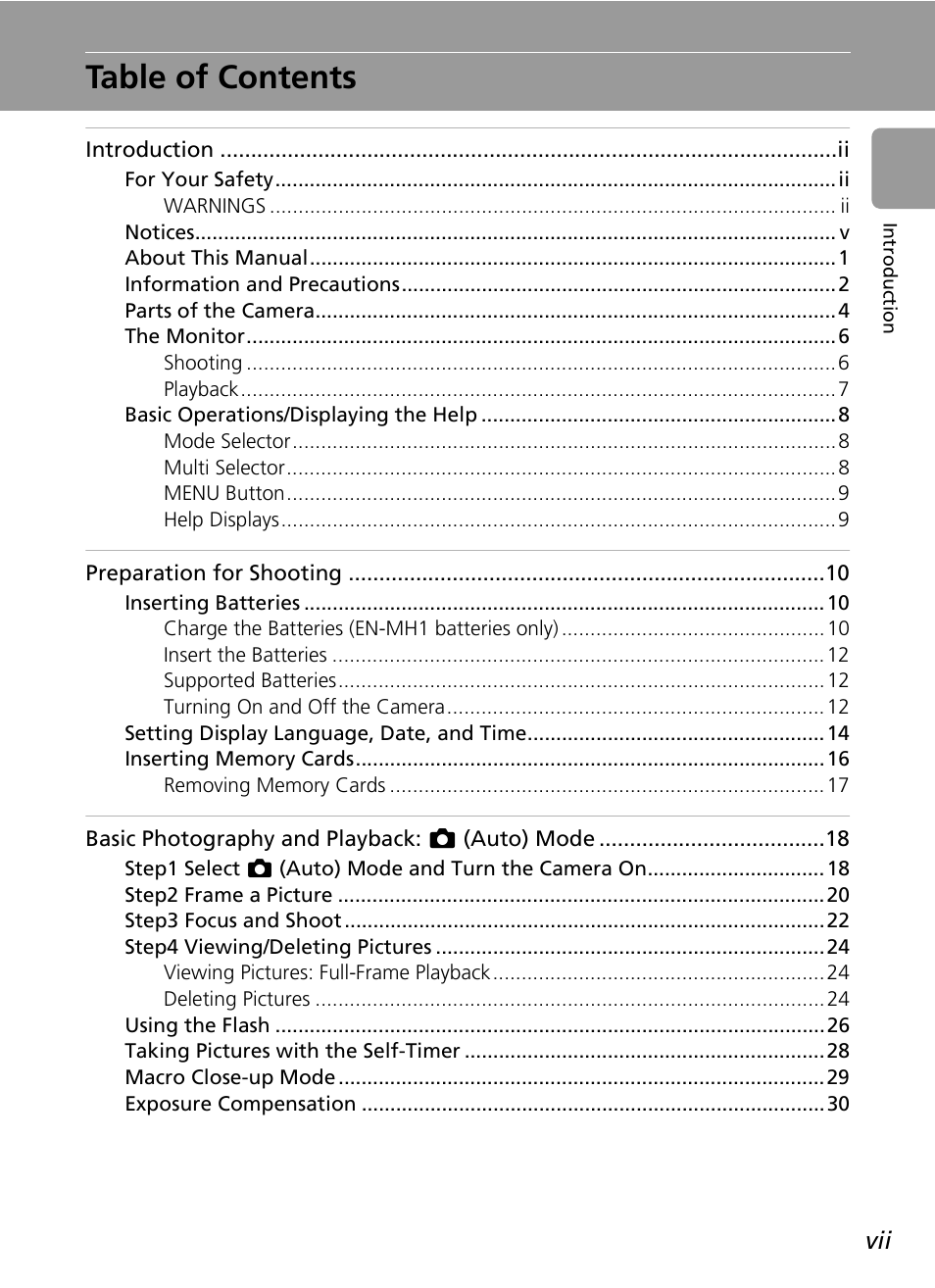 Nikon L5 User Manual | Page 9 / 136