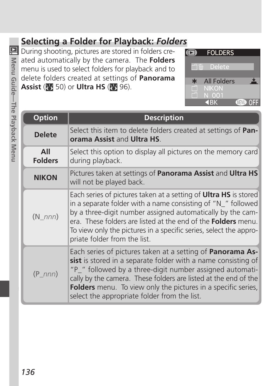 Selecting a folder for playback: folders | Nikon 4500 User Manual | Page 146 / 178