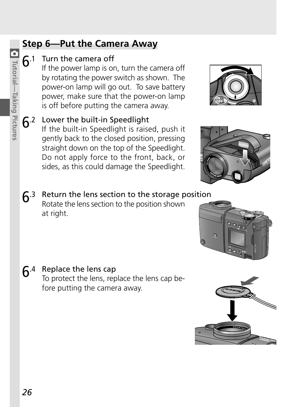 Step 6—put the camera away | Nikon 4500 User Manual | Page 36 / 178