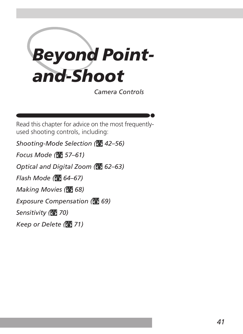 Beyond point-and-shoot, Beyond point- and-shoot | Nikon 4500 User Manual | Page 51 / 178