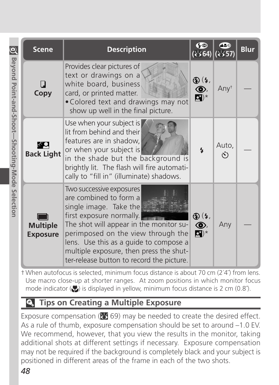 Tips on creating a multiple exposure | Nikon 4500 User Manual | Page 58 / 178