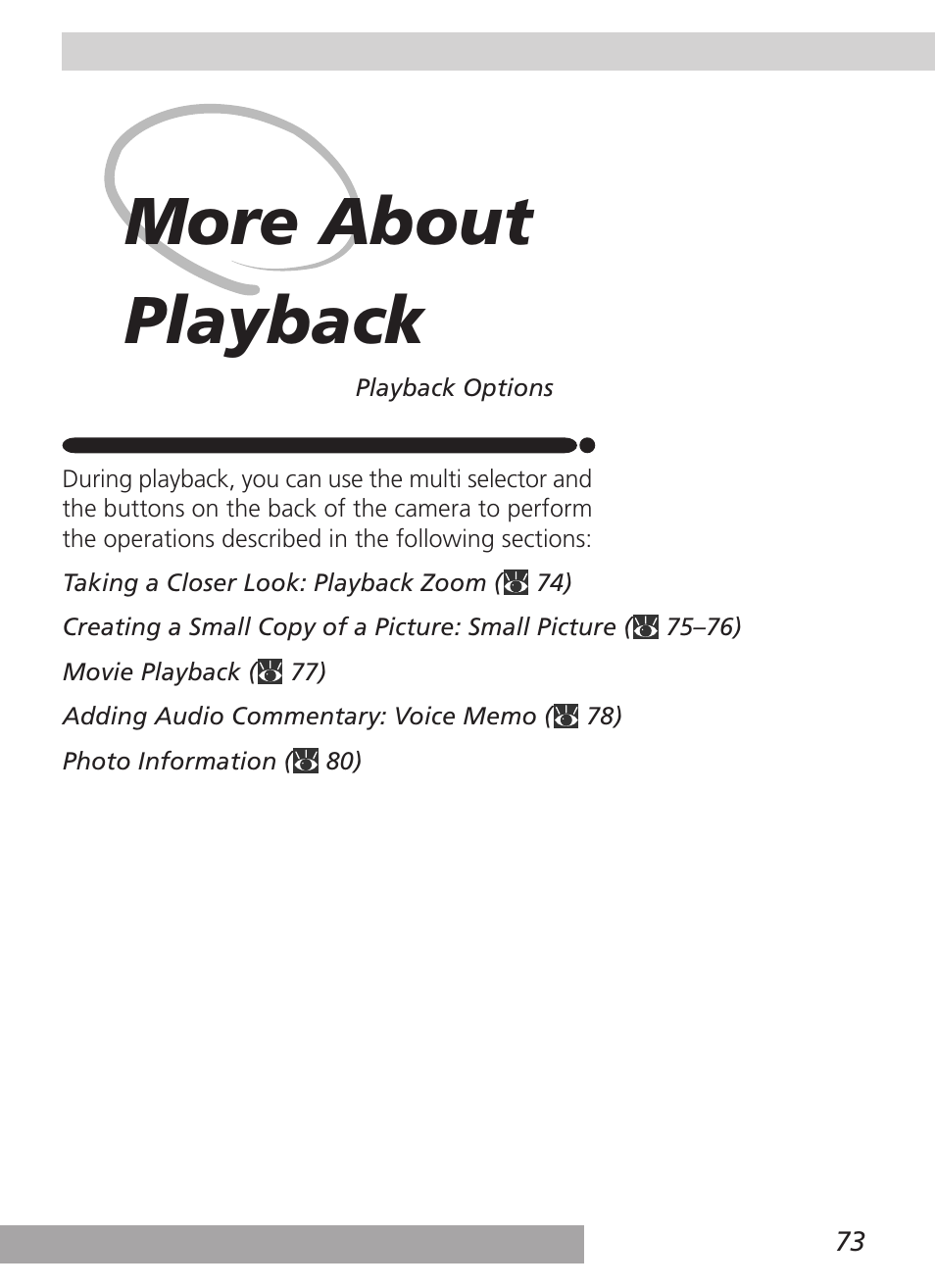 More about playback | Nikon 4500 User Manual | Page 83 / 178