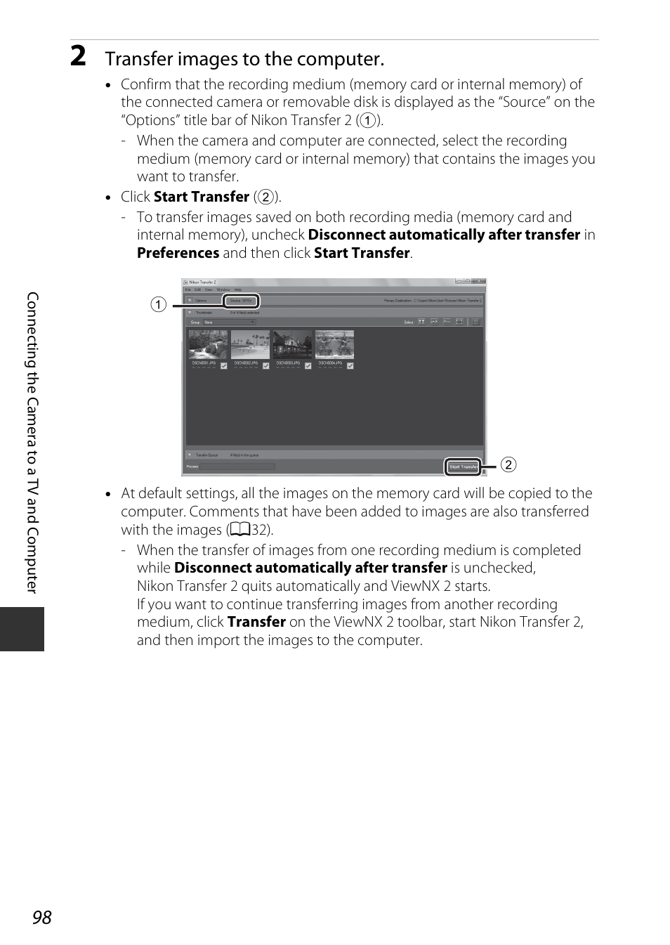 Transfer images to the computer | Nikon S810c User Manual | Page 124 / 228