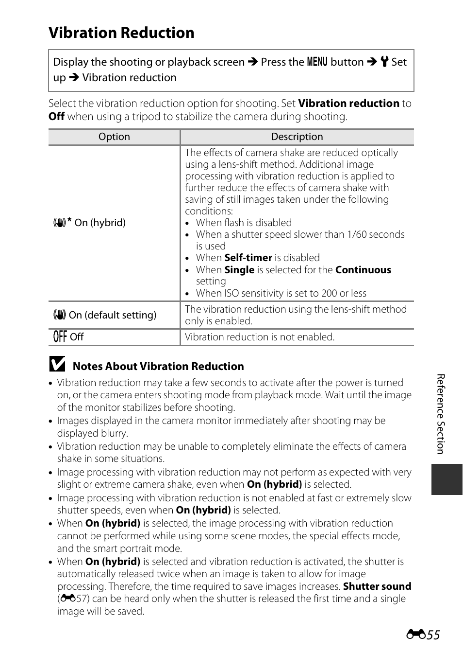 Vibration reduction | Nikon S810c User Manual | Page 181 / 228
