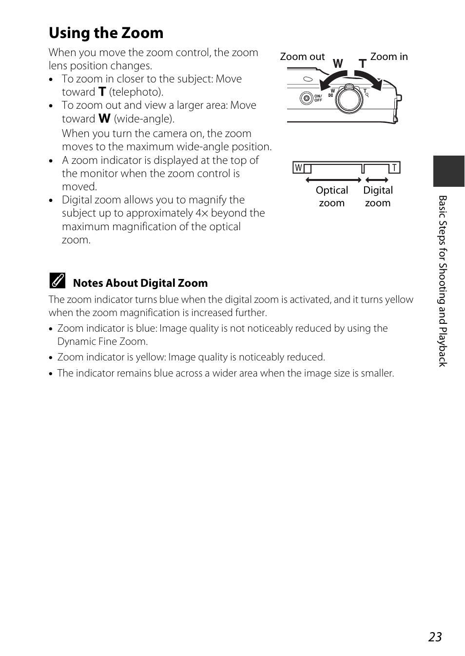 Using the zoom | Nikon S810c User Manual | Page 49 / 228