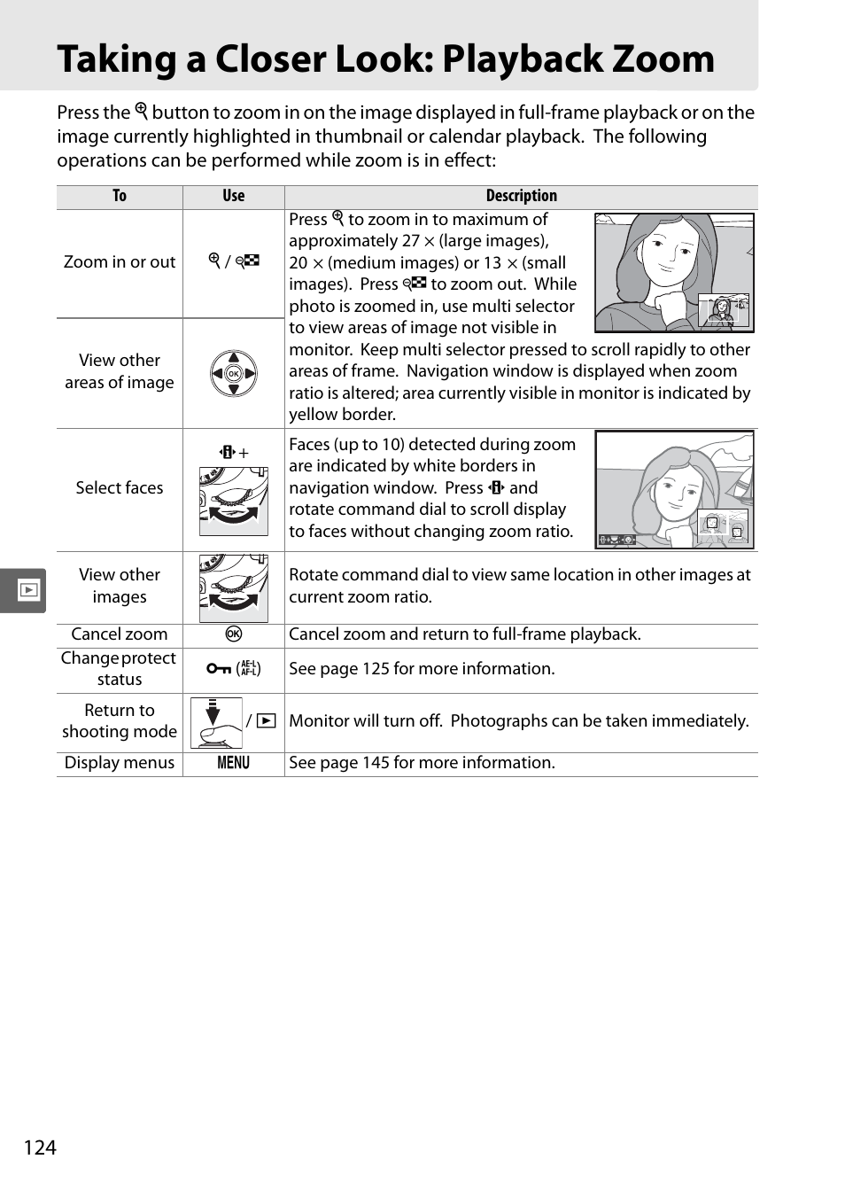 Taking a closer look: playback zoom | Nikon D5000 User Manual | Page 142 / 256