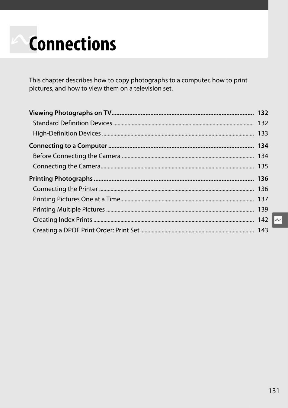 Connections | Nikon D5000 User Manual | Page 149 / 256