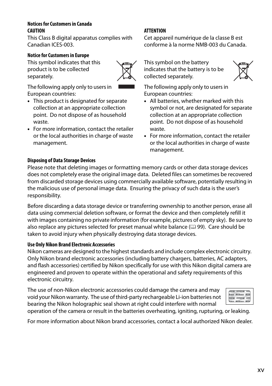 Nikon D5000 User Manual | Page 17 / 256