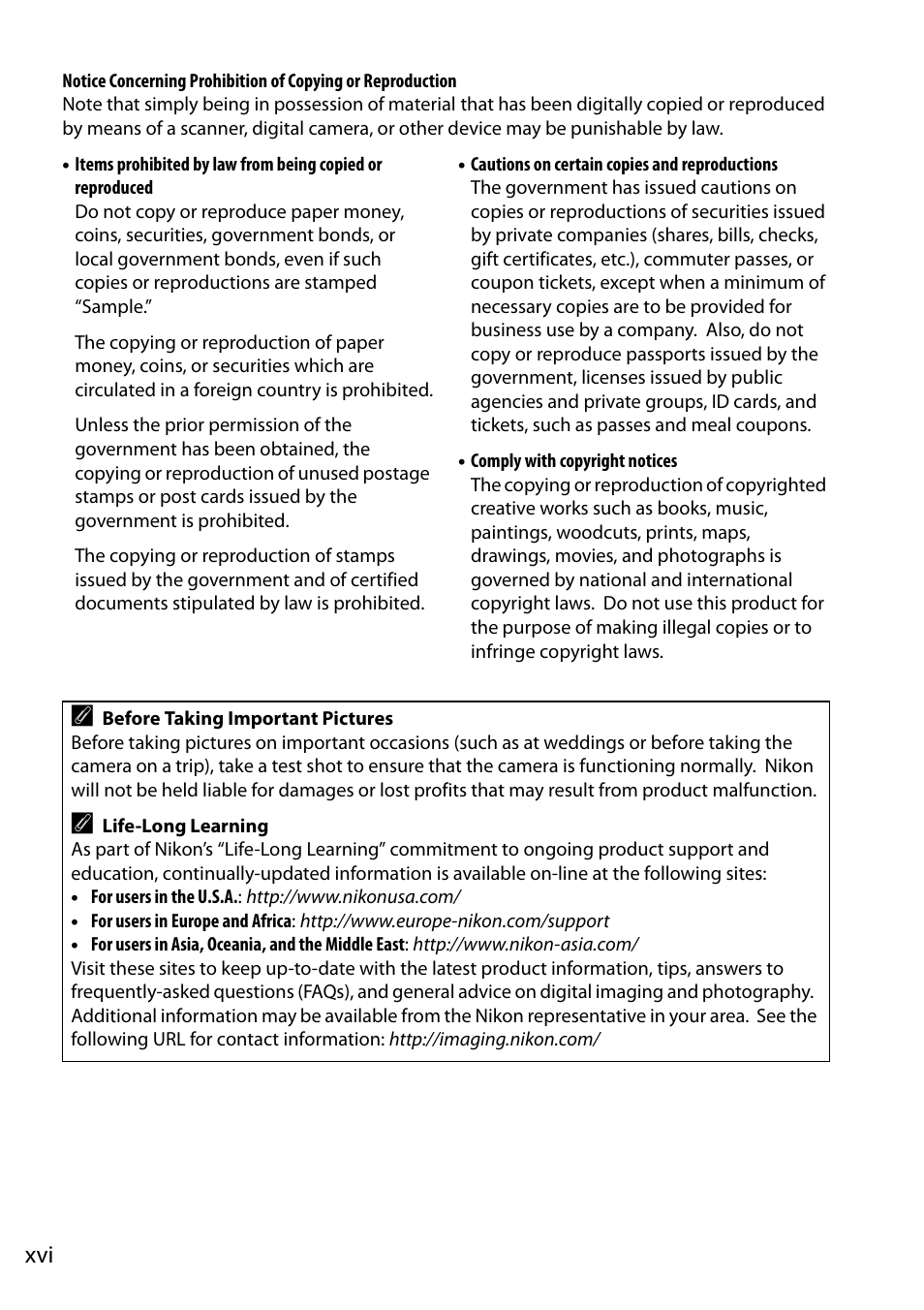 Nikon D5000 User Manual | Page 18 / 256
