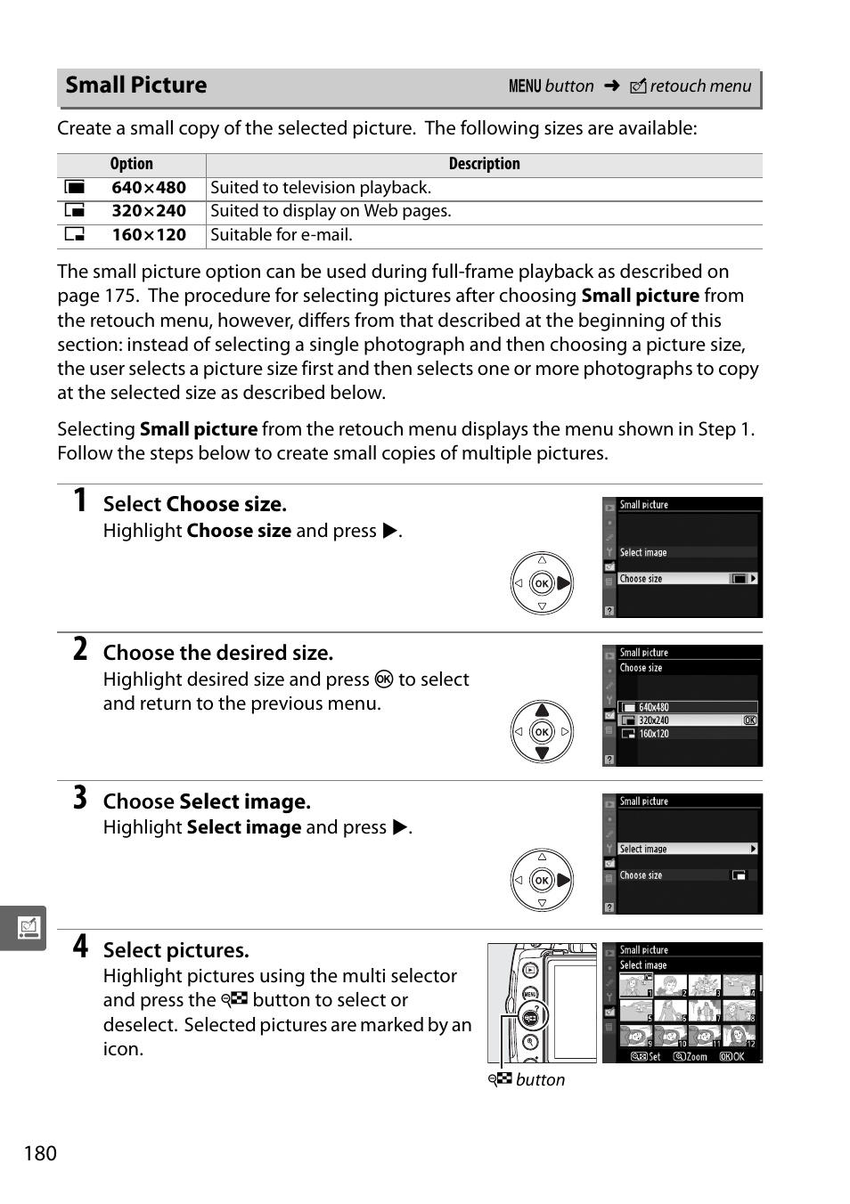 Small picture | Nikon D5000 User Manual | Page 198 / 256