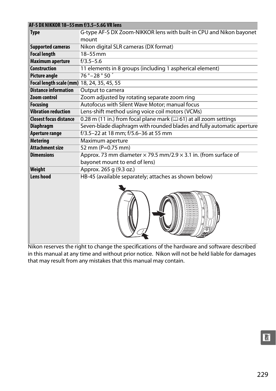 Nikon D5000 User Manual | Page 247 / 256
