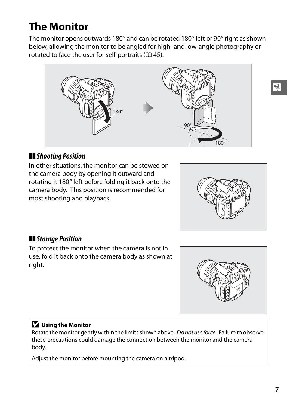 The monitor | Nikon D5000 User Manual | Page 25 / 256