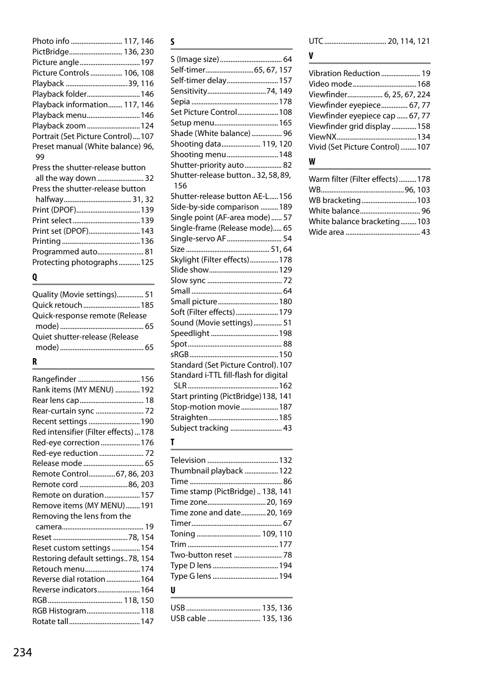 Nikon D5000 User Manual | Page 252 / 256