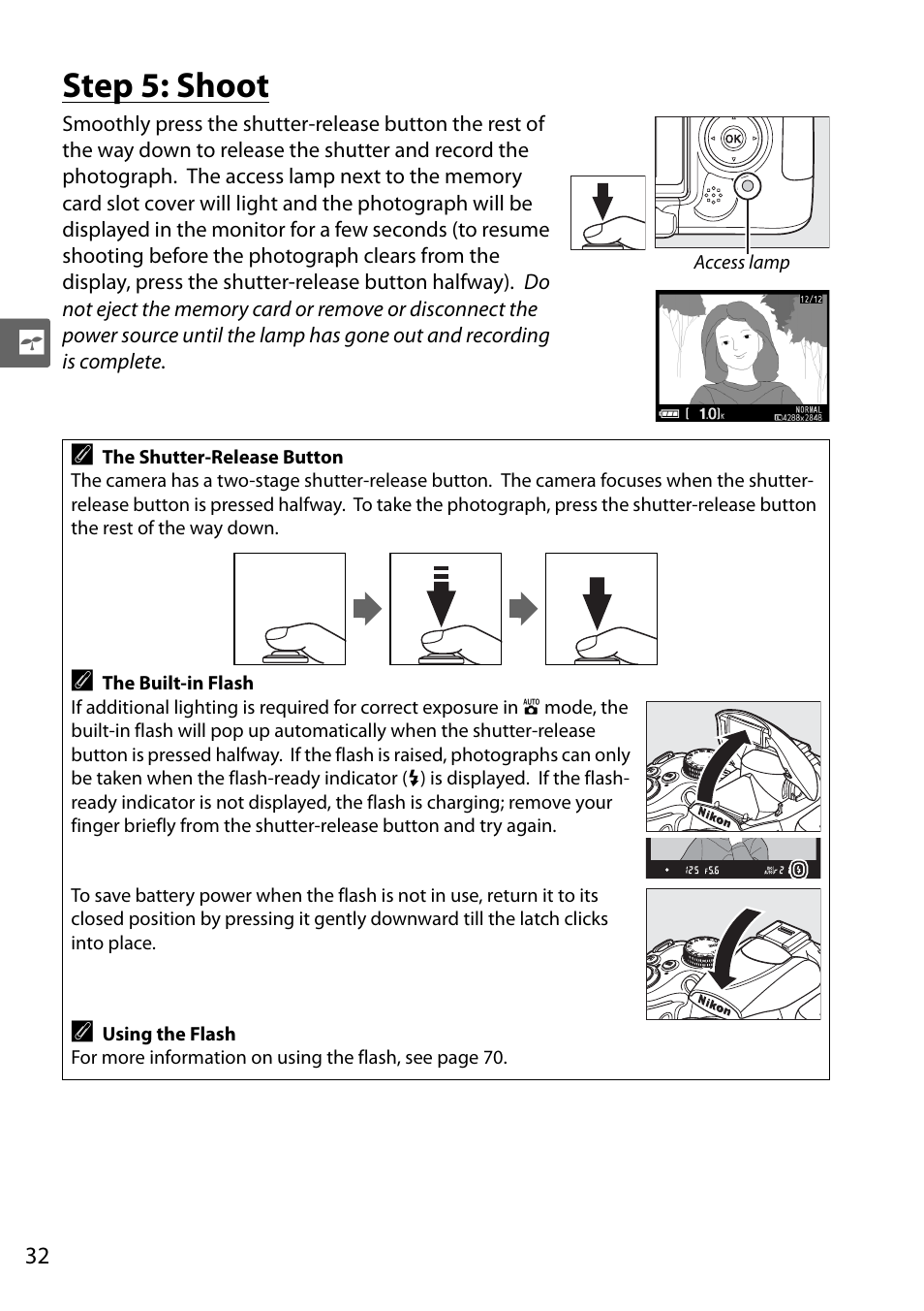 Step 5: shoot | Nikon D5000 User Manual | Page 50 / 256
