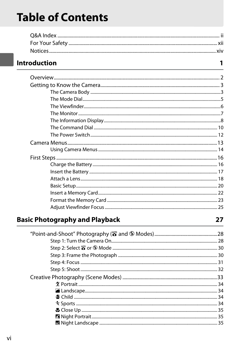 Nikon D5000 User Manual | Page 8 / 256