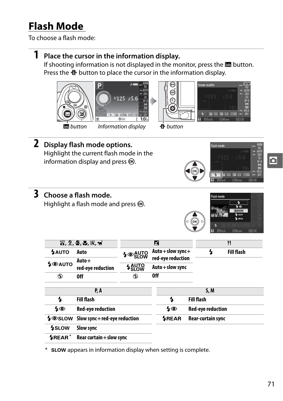 Flash mode | Nikon D5000 User Manual | Page 89 / 256