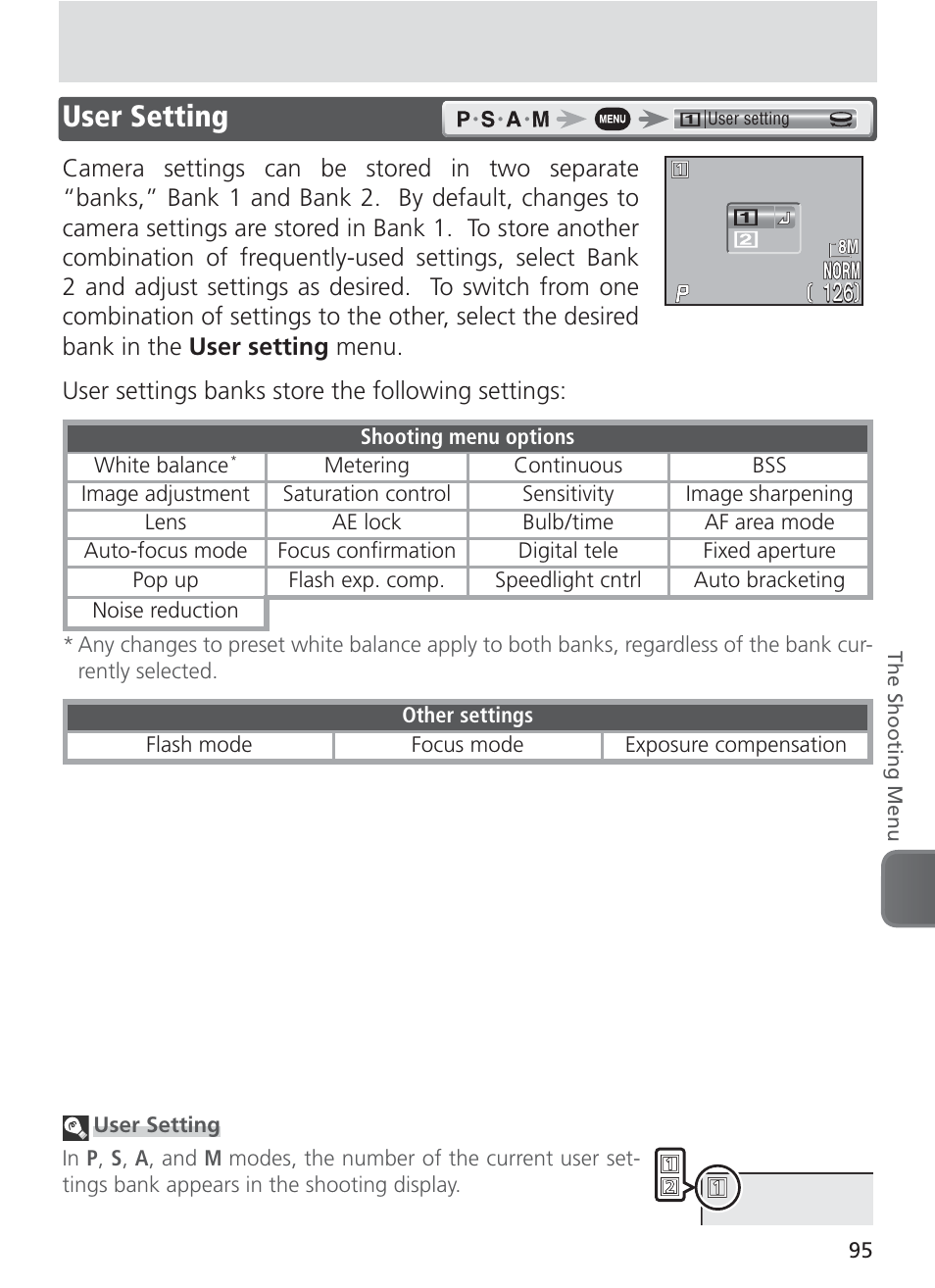 User setting | Nikon 8400 User Manual | Page 105 / 170