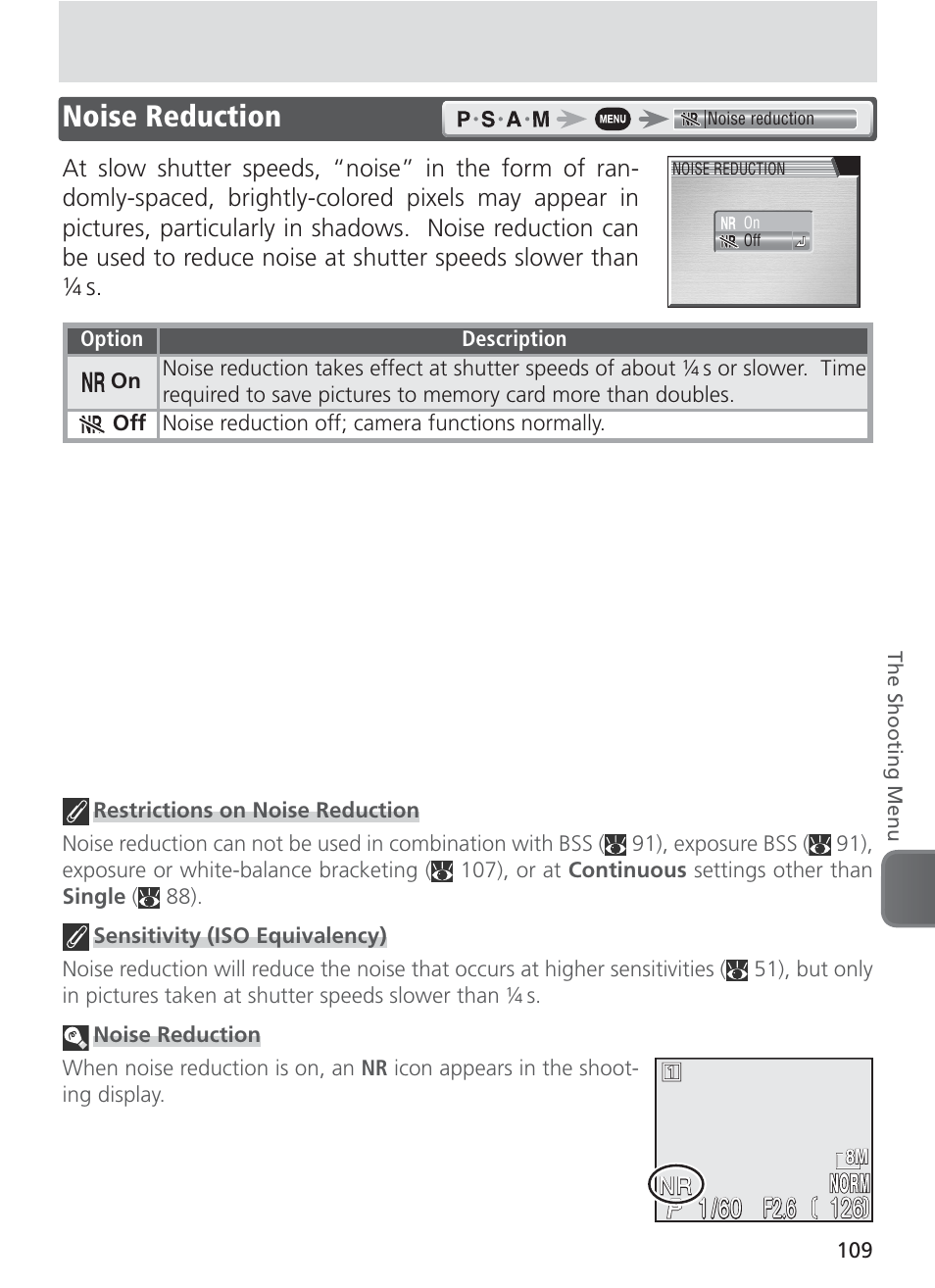 Noise reduction, F2.6 | Nikon 8400 User Manual | Page 119 / 170