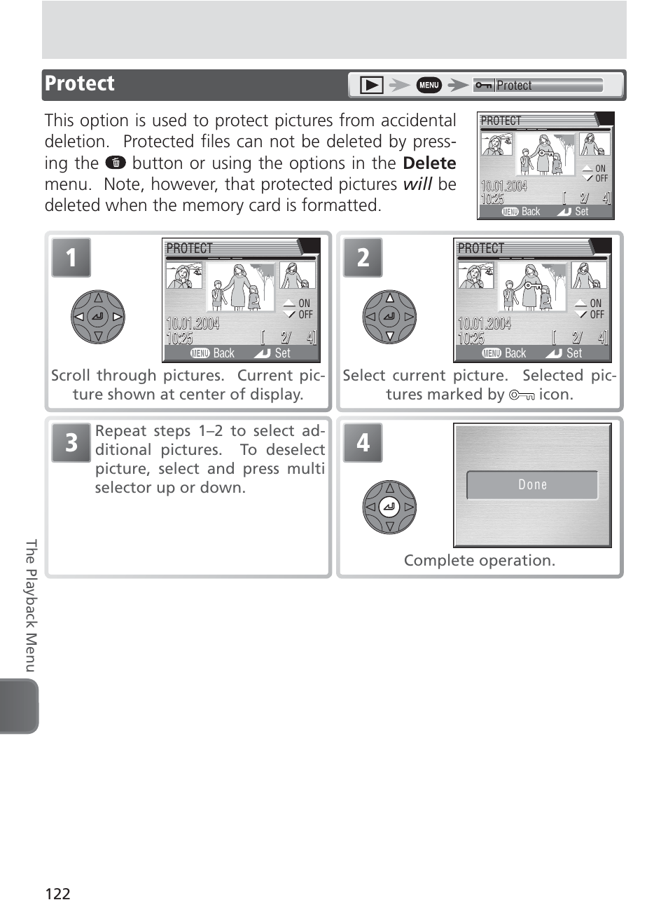 Protect | Nikon 8400 User Manual | Page 132 / 170