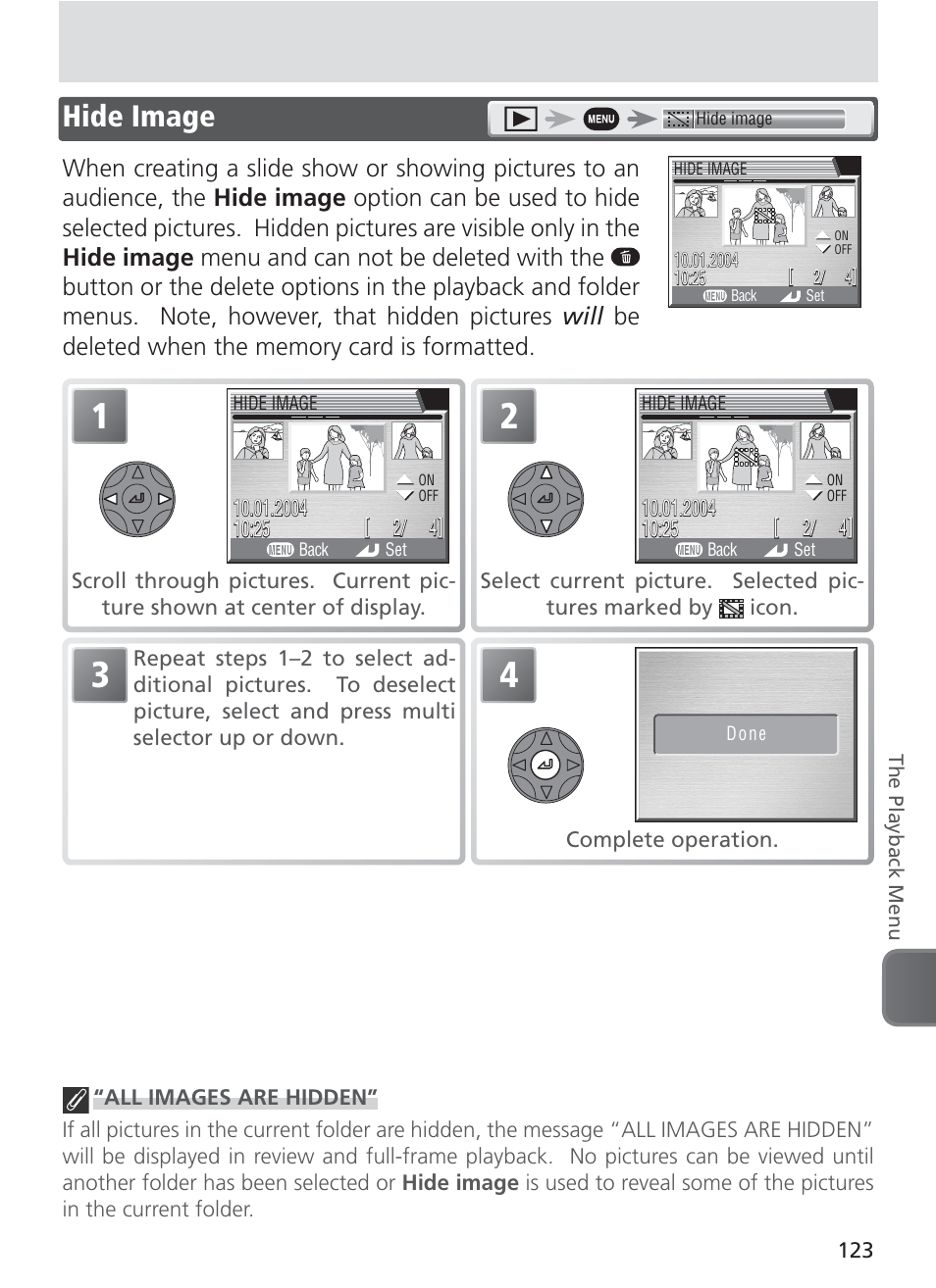 Hide image | Nikon 8400 User Manual | Page 133 / 170