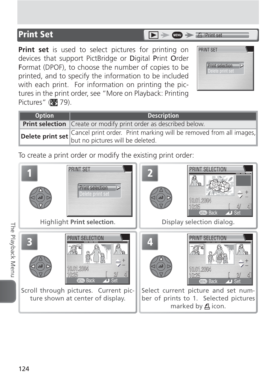 Print set | Nikon 8400 User Manual | Page 134 / 170