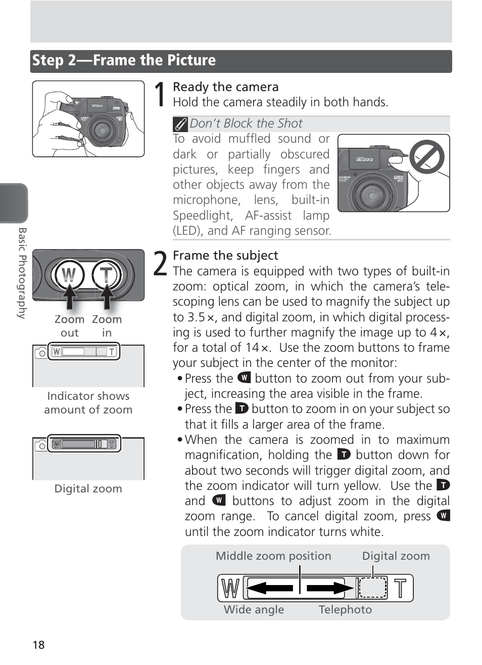 Step 2 — frame the picture | Nikon 8400 User Manual | Page 28 / 170